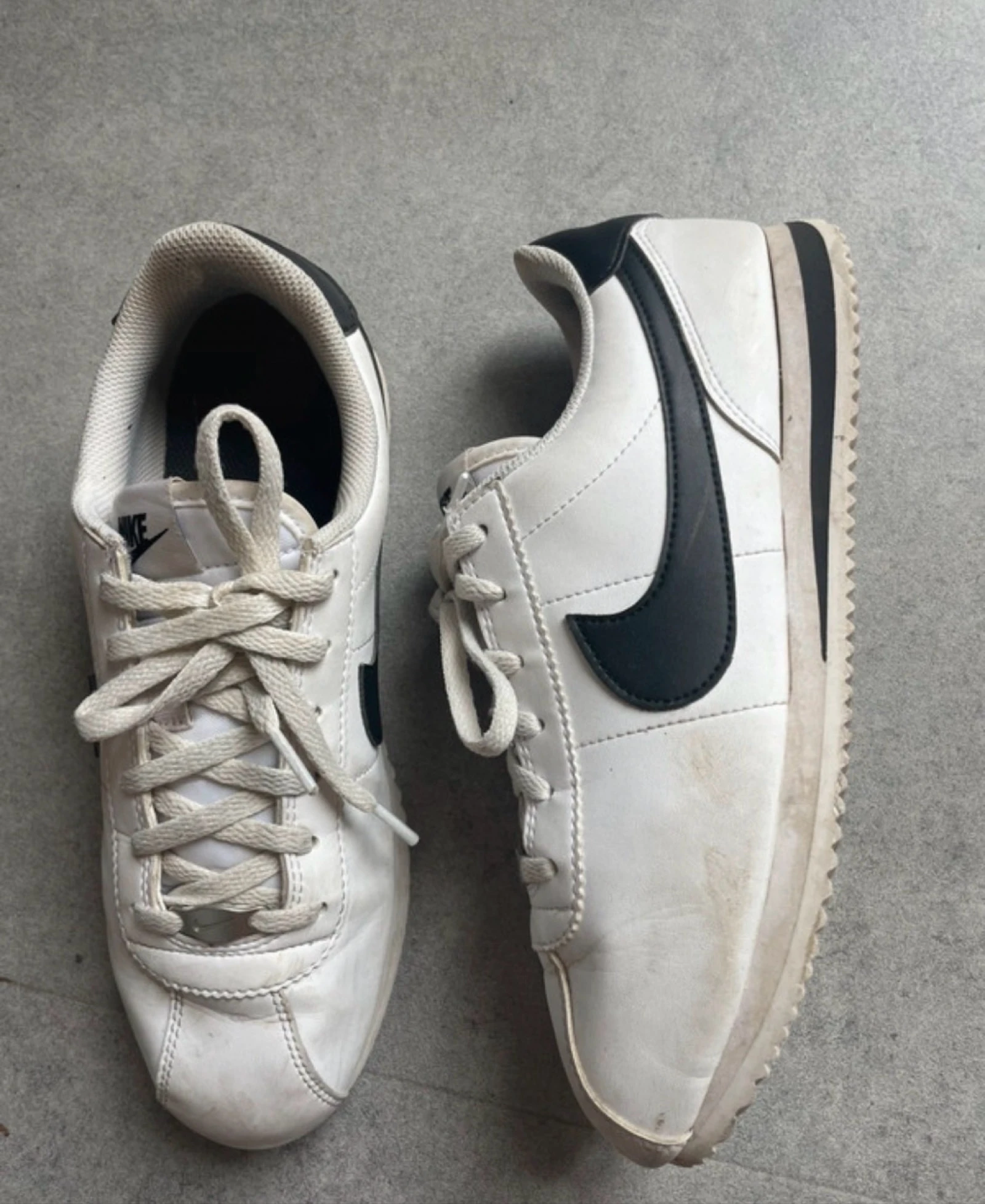 White Nike Cortez Lace-Up Sneaker – photo 2